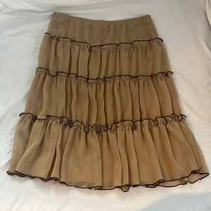 Vintage HeRSTORY tiered midi skirt size large